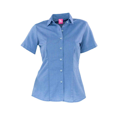 CAMISA BBO OXFORD DAMA MANGA CORTA - Vista 3